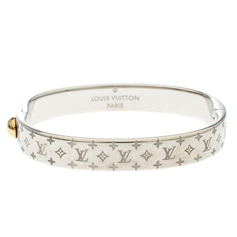 louis vuitton gold bracelet bangle|louis vuitton silver bangle.